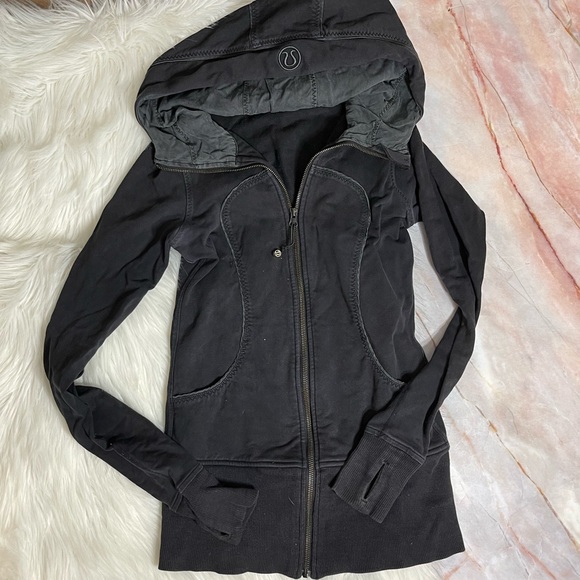 LULULEMON Soul Powered Yoga Scuba Hoodie Size 4 - Picture 7 of 8